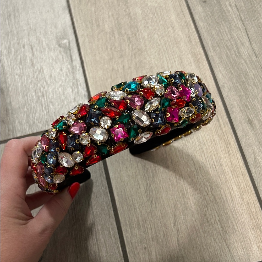 Colorful Gemstone Embellished Headband